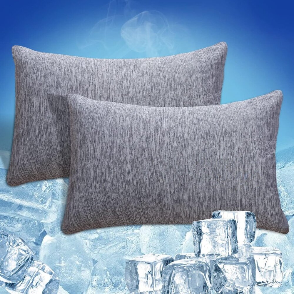 Cooling Pillow Cases Zipper Pillow Covers Q-Max > 0.45 Zippered Pillowcases for